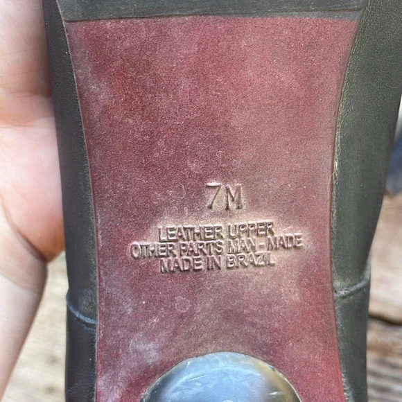 Vintage Markon Witchy Victorian Leather Upper Ankle Boots - Picture 5 of 8